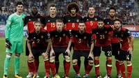 Belgia dijamu Yunani di Karaiskaki Stadium, Piraeus, Senin (4/9/2017) dinihari WIB, dalam lanjutan kualifikasi Piala Dunia 2018 zona Eropa Grup H. Foto: Alkis Konstantinidis/Reuters