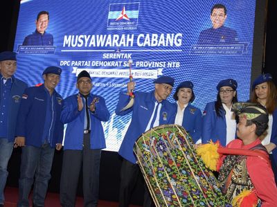 Pramono Edhie Buka Muscab Demokrat NTB