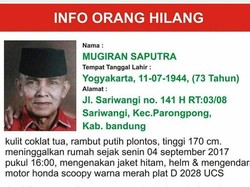 Purnawirawan TNI AU Asal Bandung Dilaporkan Hilang