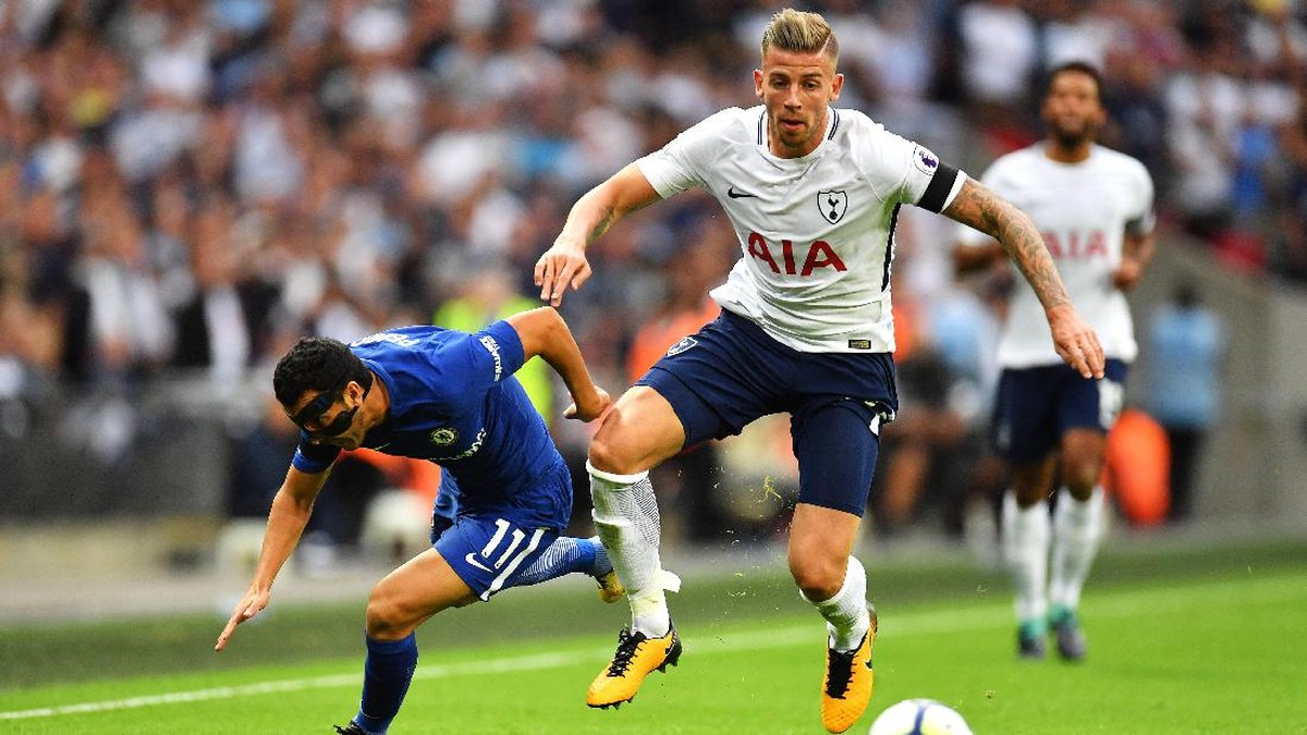 Toby Alderweireld pada laga kontra Chelsea awal Agustus lalu (Justin Setterfield/Getty Images)