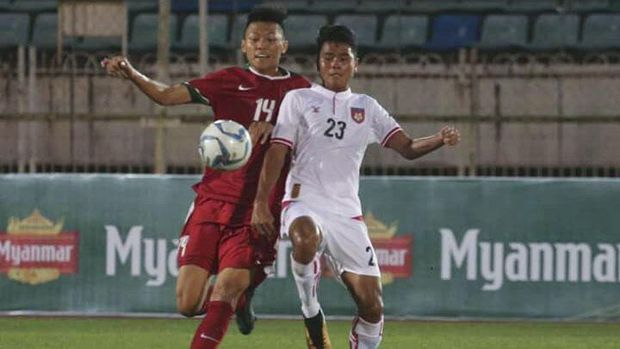 Timnas Indonesia U-19 menang 2-1 atas Myanmar di laga pertama Grup B.