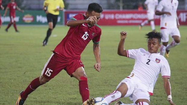 Timnas Indonesia U-19 saat menaklukkan tuan rumah Myanmar 2-1 pada laga perdana Grup B Piala AFF U-18. (