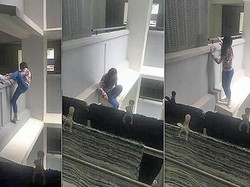 Demi Mantan Pacar, Gadis Ini Nekat Panjat Apartemen