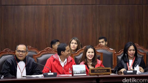 Grace Natalie Saat Menghadiri Sidang Uji Materi UU Pemilu /