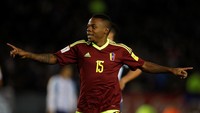 Argentina dikejutkan oleh gol Venezuela yang dicetak oleh Jhon Murillo pada menit ke-50. Foto: Martin Acosta/Reuters