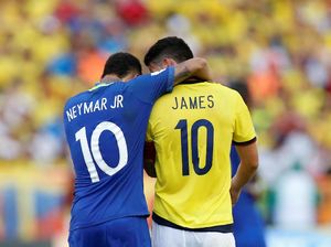 Neymar vs James, Bukan di El Clasico Neymar vs James, Bukan di El Clasico