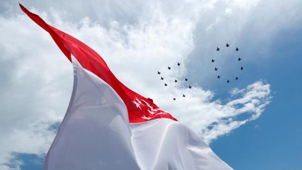 Foto: 50 di Langit dari F-16 untuk Indonesia-Singapura