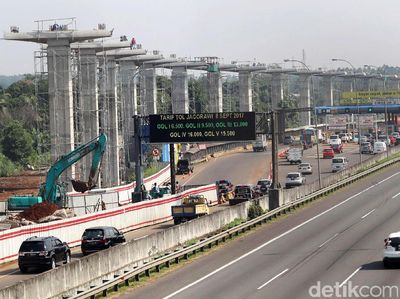Foto: Begini Penampakan Terkini Proyek LRT Cibubur-Cawang