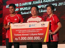 Jadi Juara Dunia, Tontowi/Liliyana Diguyur Bonus 1 Miliar