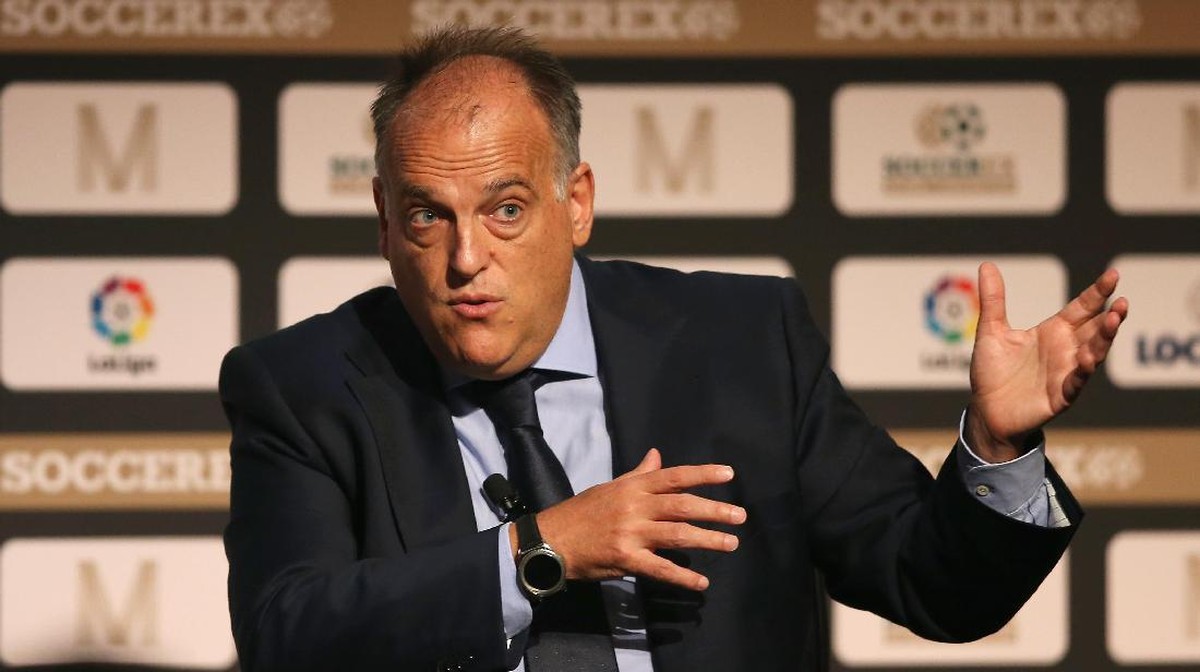 Javier Tebas kembali melempar kritik ke PSG. (Foto: Jan Kruger/Getty Images for Soccerex)
