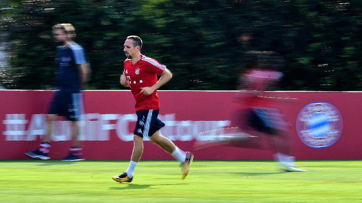 Frank Ribery sedang berlatih (Thananuwat Srirasant/Getty Images  for ICC)