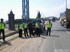 Jateng Siaga 1, Polisi Rembang Jaga Perbatasan Jateng  - Jatim