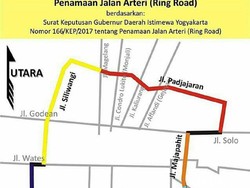 Ganti Nama, di Yogya Ada Jalan Majapahit dan Padjajaran