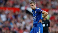 Meski Leicester City di papan bawah, Jamie Vardy layak dipertimbangkan untuk menjadi pengganti Aguero. Dia sudah mencetak lima gol, harganya juga lebih murah. (Foto: Andrew Yates/Reuters)