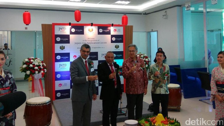 Peresmian Japan Application Visa Centre (Randy/detikTravel) Peresmian Japan Application Visa Centre (Randy/detikTravel)