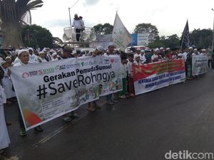 Aksi Bela Rohingya di Palembang, Massa Kecam Kekerasan
