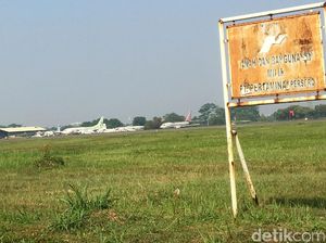 Mau Dibuka Komersial, Bandara Pondok Cabe Dikepung Permukiman