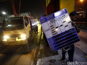 Gerbang Tol Cibubur Utama Resmi Dibongkar Gerbang Tol Cibubur Utama Resmi Dibongkar