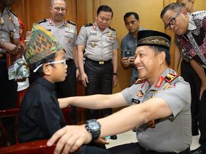 Haru! Jawaban Bocah Autoimun Saat Ditanya Cita-citanya oleh Kapolri