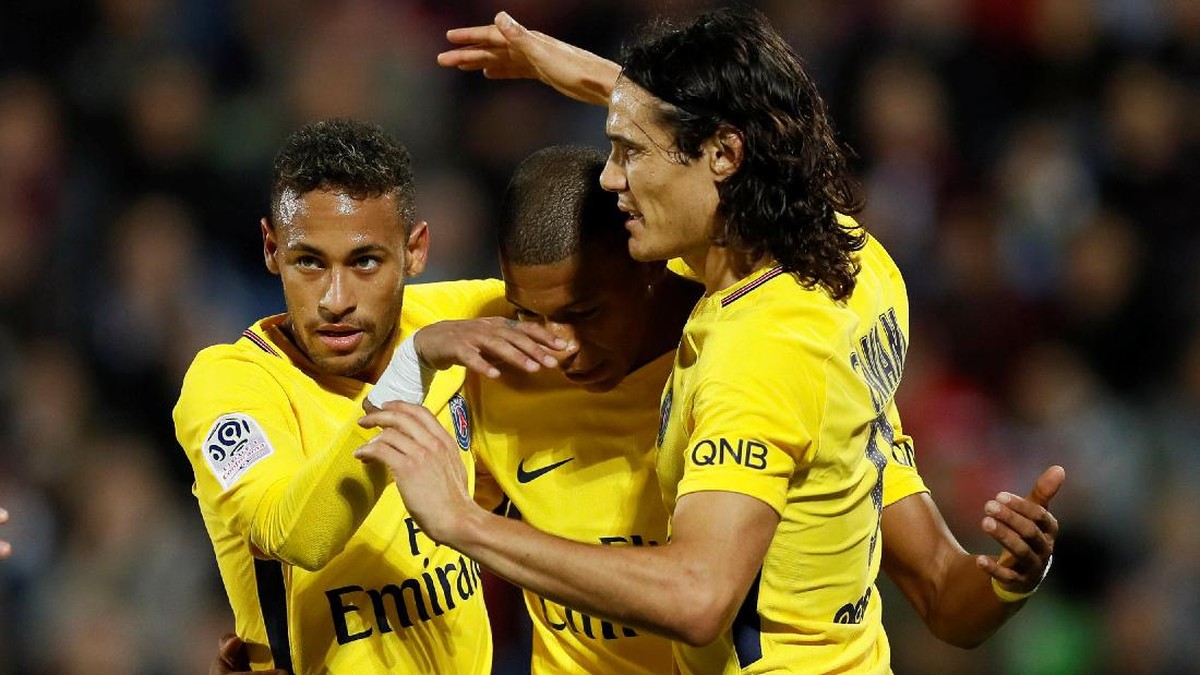 Neymar-Kylian Mbappe-Edinson Cavani (Gonzalo Fuentes/Reuters)
