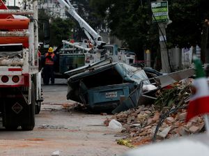 Potret Paniknya Warga Meksiko Saat  Diguncang Gempa 8 SR