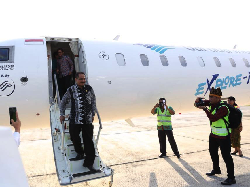 Garuda Indonesia Resmi Mendarat di Bandara Blimbingsari