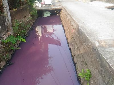 Before-After Air Got di Kebon Jeruk yang Berubah Jadi Ungu Tiap Sore