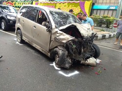 2 Mobil Tabrakan di Medan, Seorang Polisi Tewas