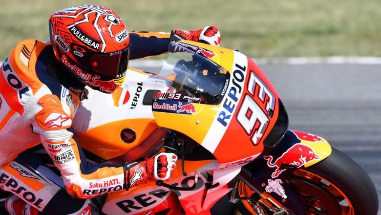 Marquez Kalahkan Petrucci Lewat Aksi Jelang Garis Finis