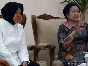 Saat Megawati Kaget Lihat Risma Kurusan Usai Jadi Mensos