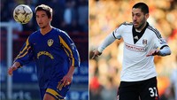 Harry Kewell (Australia) dan Clint Dempsey (AS) sama-sama mencetak 57 gol dalam kariernya di Premier League. (Foto: Olahan, Harry How/Clive Rose/Getty Images)