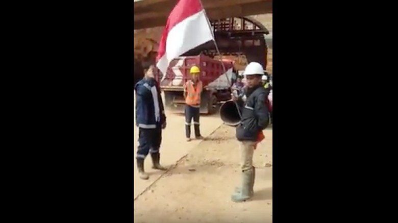 Viral Pekerja Asing Proyek Tol di Sumedang Dihukum Hormat Merah-Putih