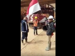 Viral Pekerja Asing Proyek Tol di Sumedang Dihukum Hormat Merah-Putih