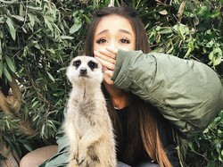 Ariana Grande Main ke Kebun Binatang, Begini Ekspresinya