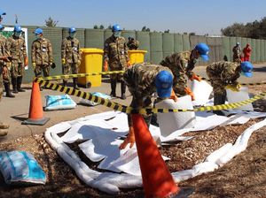 Prajurit Indobatt Laksanakan Environment Exercise Green Zone 2017