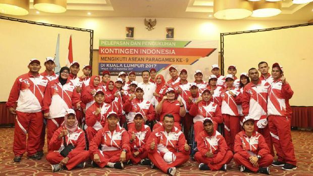 Para atlet difabel berjuang mengharumkan nama Indonesia di ASEAN Paragames 2017. (