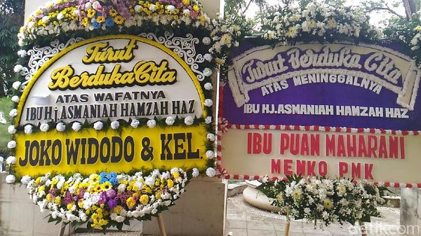 Karangan Bunga dari Jokowi hingga Habibie untuk Istri Hamzah Haz