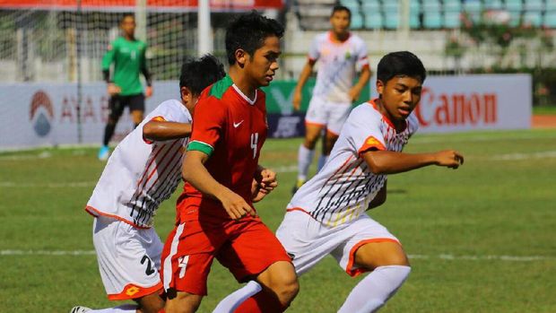 Samuel C. Simanjuntak, andalan Timnas Indonesia U-19 di sektor kiri pertahanan. (