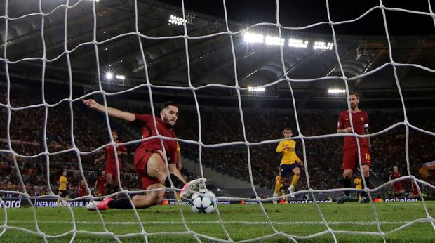 Laga AS Roma lawan Atletico Madrid jadi satu-satunya laga yang berakhir tanpa gol.