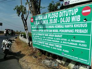 Jembatan Ploso Diperbaiki, Jalur Jombang-Tuban Ditutup 3 Bulan Jembatan Ploso Diperbaiki, Jalur Jombang-Tuban Ditutup 3 Bulan