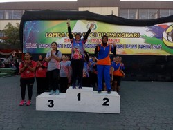 Bhayangkari Polrestabes Surabaya Juarai Bola Voli HKGB Polda Jatim