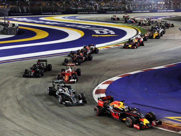 Balap GP Singapura 2016. Foto: Mark Thompson/Getty Images Balap GP Singapura 2016. Foto: Mark Thompson/Getty Images