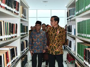 Presiden Jokowi Puji Layanan Gedung Baru Perpustakaan Nasional