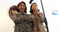 Gaya Rini dan Susi di KKP