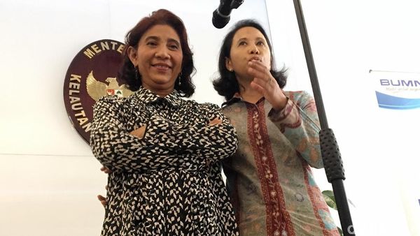 Gaya Rini dan Susi di KKP