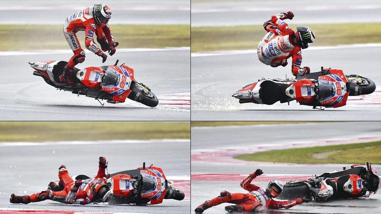 Rekor di MotoGP San Marino: 141 Crash