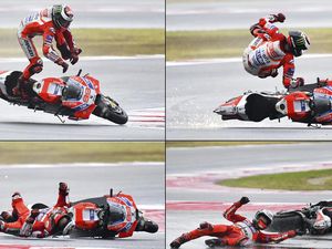 Rekor di MotoGP San Marino: 141 Crash