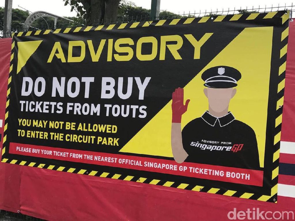 Beli Tiket dari Calo, Jangan Harap Bisa Tonton F1 Singapura