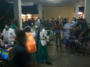 Kebakaran di RS Wahidin Sudirohusodo, Pasien Panik