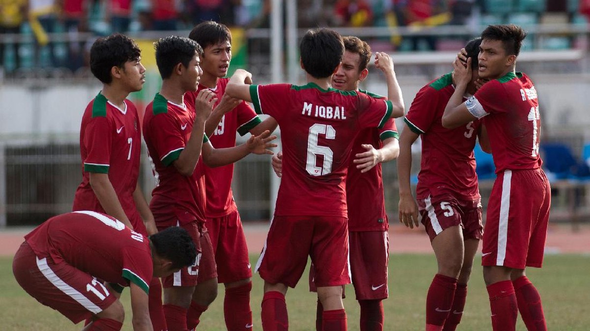 Indonesia bertemu Myanmar di perebutan posisi tiga Piala AFF U-18 (AFP PHOTO / Ye Aung THU)